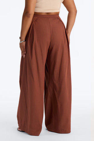 Tyra High Rise Pleated Wide Leg Pant
