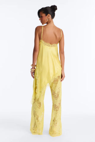 Yasmin Satin Lace Pant Set