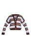 Petite Stripe Brushed Knit Cardigan