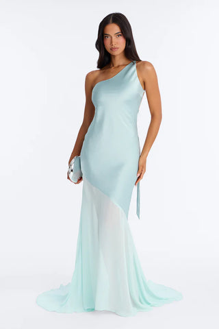 Chasey Backless Satin Gown