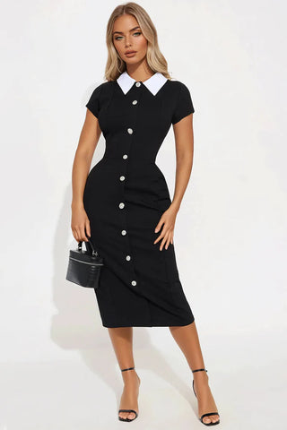 Pretty And Smart Body Sculpting Midi Dress