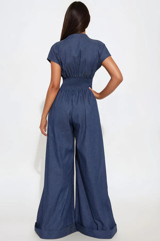 Limitless Denim Jumpsuit - Denim