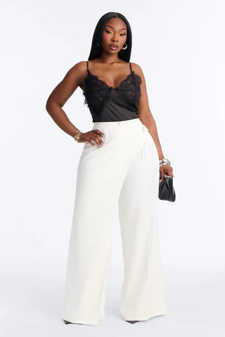 Tailored Touch Wrap Front Trouser