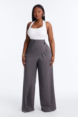 Tall Tailored Touch Wrap Front Trouser