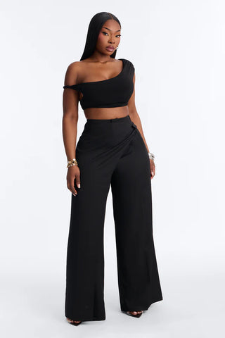Tailored Touch Wrap Front Trouser