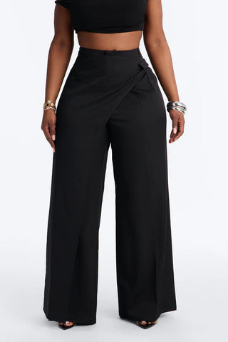 Tailored Touch Wrap Front Trouser