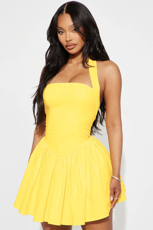 Arabelle Halter Mini Dress