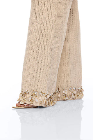 Coastal Vibe Shell Crochet Pant Set