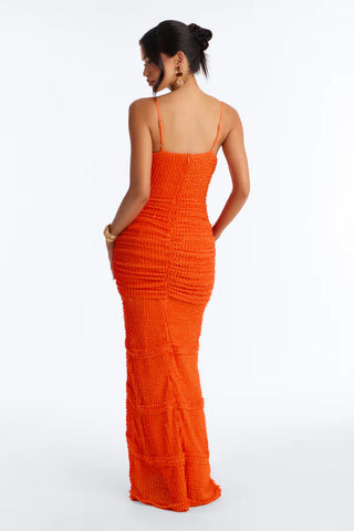 Sunlit Escape Textured Maxi Dress
