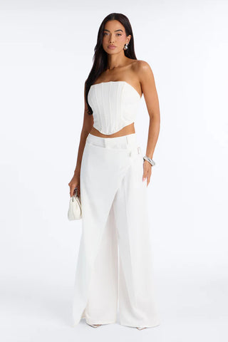 Tailored Touch Wrap Front Trouser