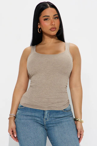 Madison Basic Square Neck Tank Top