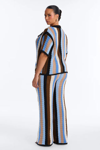 Lisa Crochet Wide Leg Pant Set
