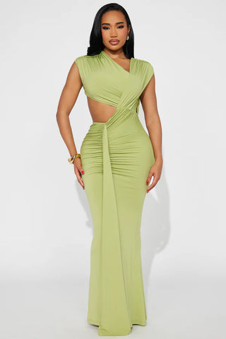 Elysian Slice Cut-Out Maxi Dress