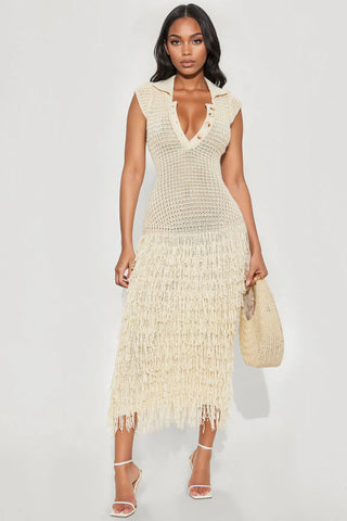 Catalina Crochet Maxi Dress