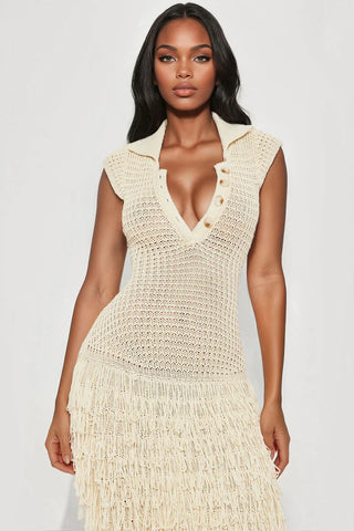 Catalina Crochet Maxi Dress