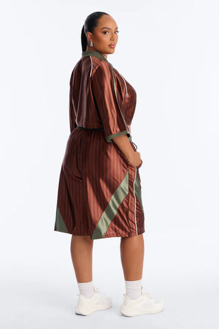 Play To Win Jort Set - Brown/combo