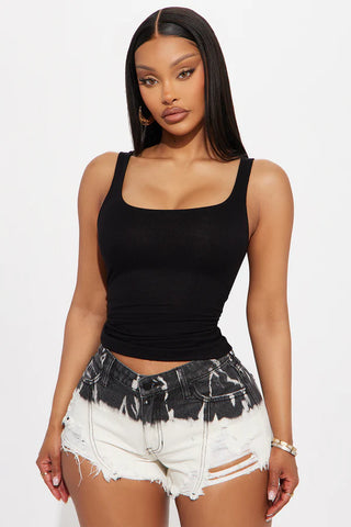 Madison Basic Square Neck Tank Top