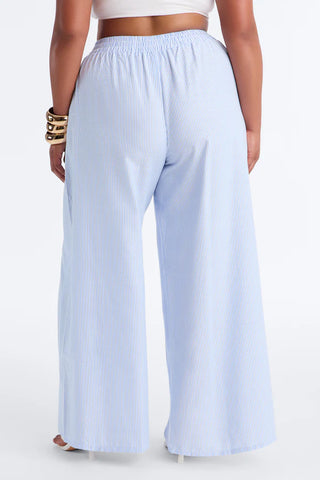 Daily Practice Pinstripe Wrap Waist 2 Piece Pant