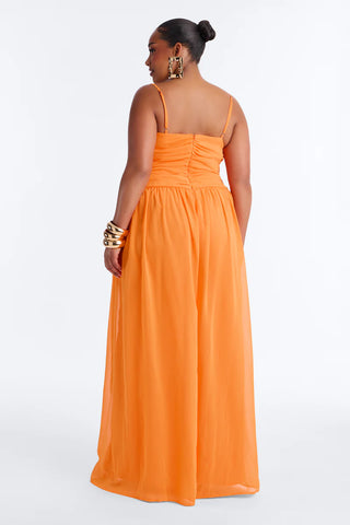 Caroline Chiffon Wide Leg Jumpsuit
