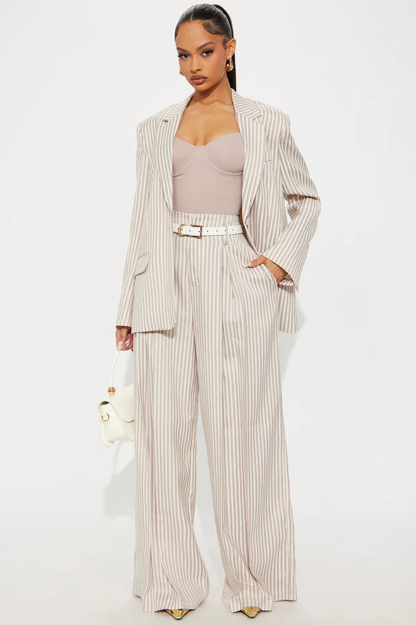 Nara Stripe Twill Trouser