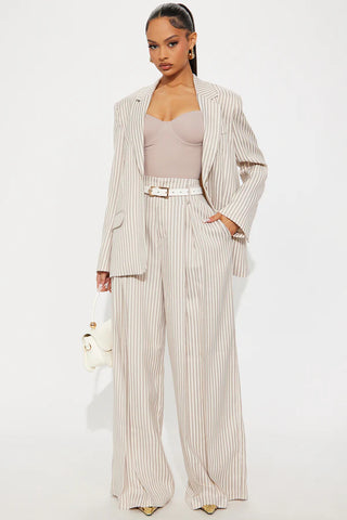 Nara Stripe Twill Trouser