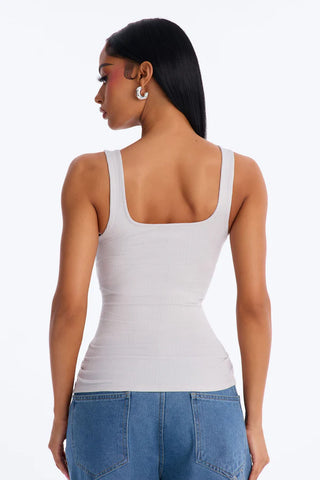 Madison Basic Square Neck Tank Top