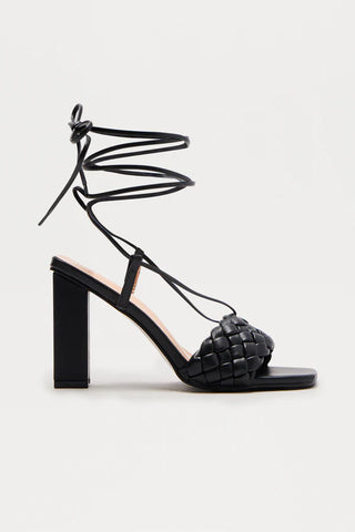 Stelly Braided Wrap Up Heels