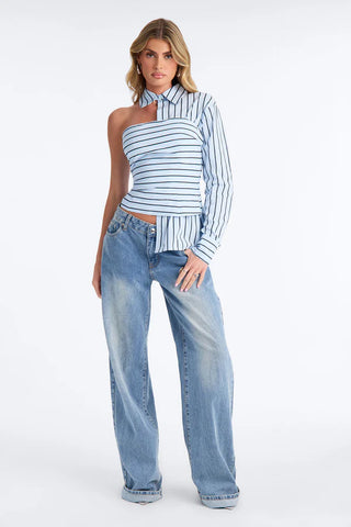 Martini Hour Striped 2 Piece Poplin Shirt