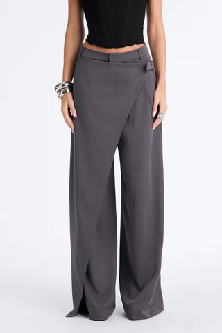 Tall Tailored Touch Wrap Front Trouser