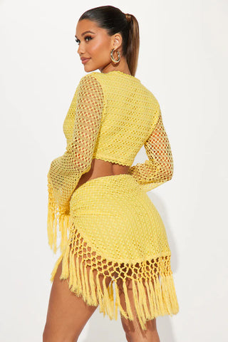 Don't Be Jealous Crochet Skirt Set
