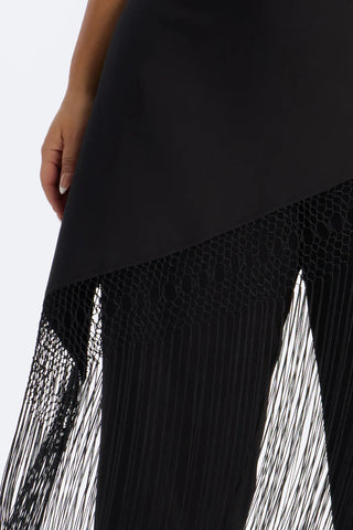 Willow Wrap Fringe Straight Leg Trouser