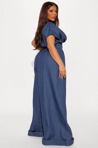 Limitless Denim Jumpsuit - Denim