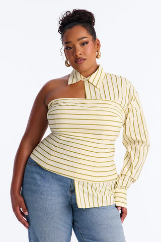 Martini Hour Striped 2 Piece Poplin Shirt