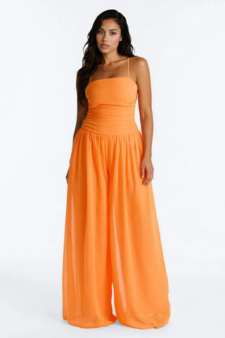 Caroline Chiffon Wide Leg Jumpsuit