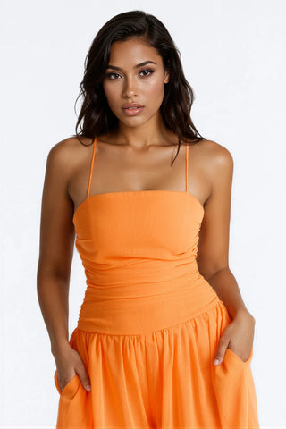 Caroline Chiffon Wide Leg Jumpsuit