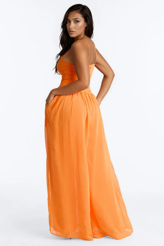 Caroline Chiffon Wide Leg Jumpsuit