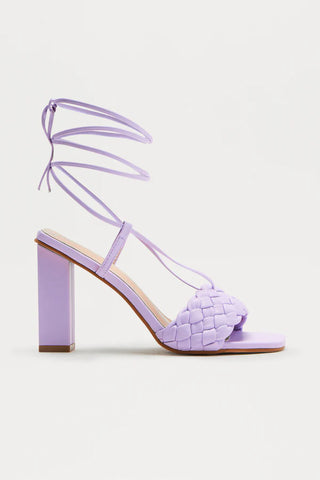 Stelly Braided Wrap Up Heels