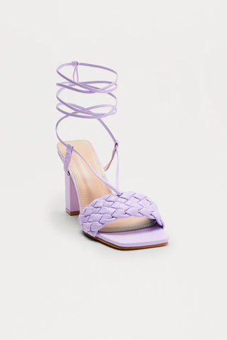 Stelly Braided Wrap Up Heels