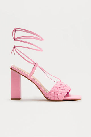 Stelly Braided Wrap Up Heels