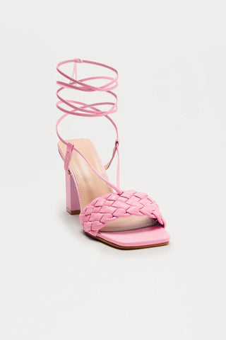 Stelly Braided Wrap Up Heels