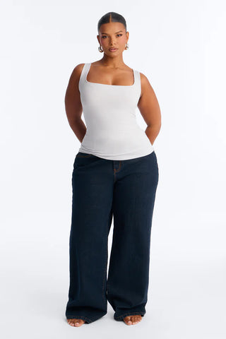 Madison Basic Square Neck Tank Top