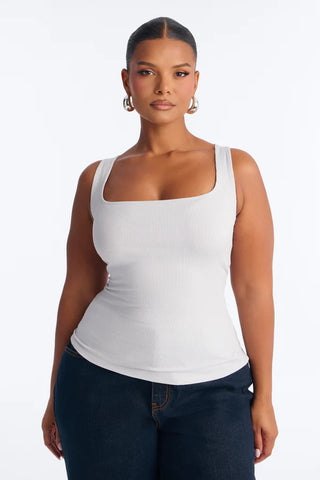 Madison Basic Square Neck Tank Top
