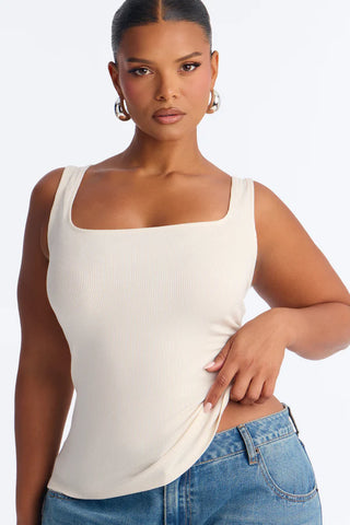 Madison Basic Square Neck Tank Top