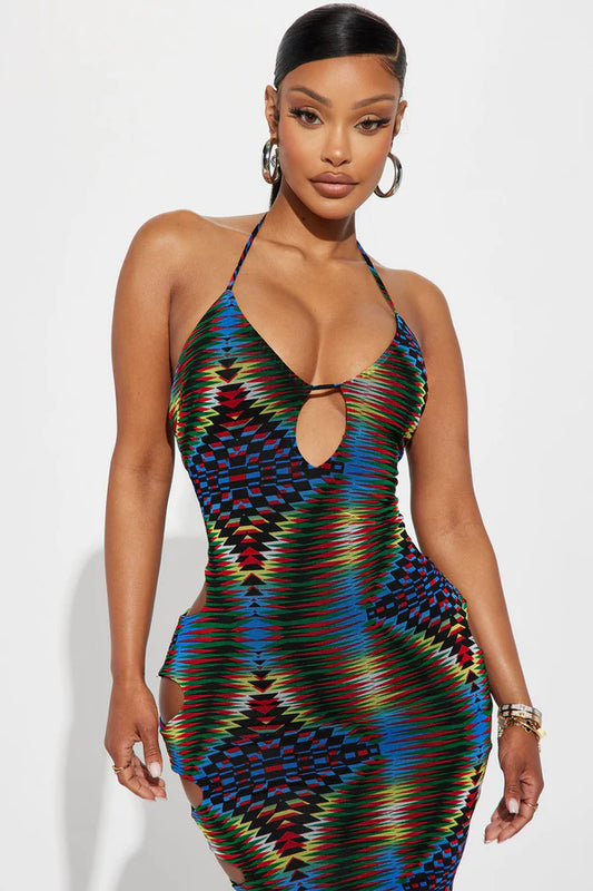 Madalynn Mesh Maxi Dress