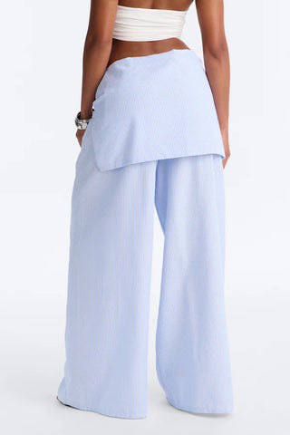 Daily Practice Pinstripe Wrap Waist 2 Piece Pant