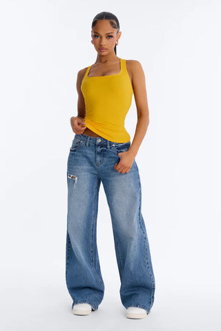 Madison Basic Square Neck Tank Top