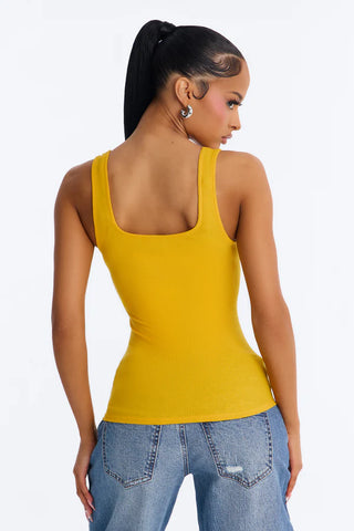 Madison Basic Square Neck Tank Top