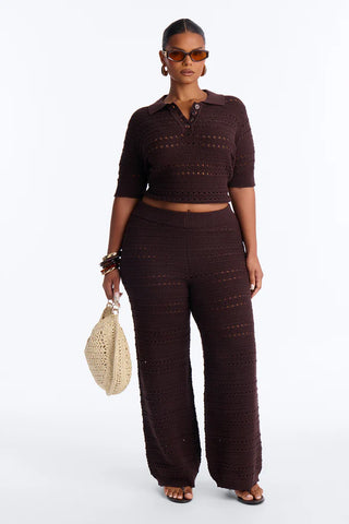 Riley Polo Crochet Pant Set