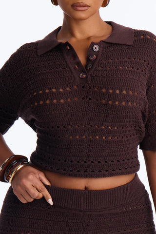 Riley Polo Crochet Pant Set