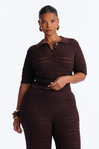 Riley Polo Crochet Pant Set